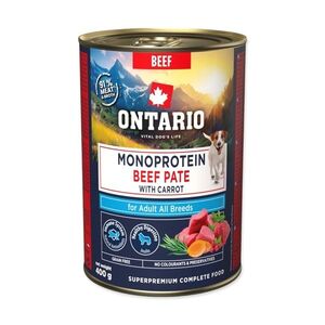 Ontario Adult monoprotein hovězí pate s mrkví konzerva 400 g obraz