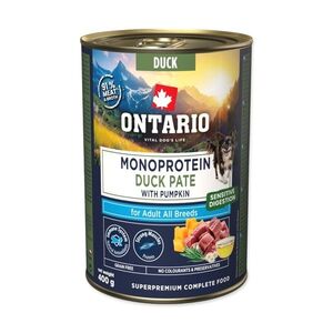 Ontario Adult monoprotein kachní pate s dýní konzerva 400 g obraz