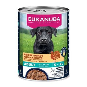 Eukanuba Adult konzerva bohatá na krůtí s mrkví 400 g obraz