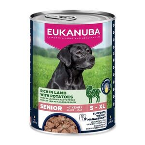 Eukanuba Senior konzerva bohatá na jehněčí s bramborami 400 g obraz