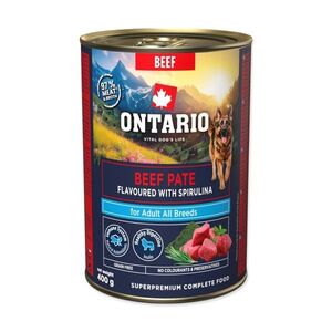 Ontario Adult hovězí pate s příchutí spiruliny konzerva 400 g obraz