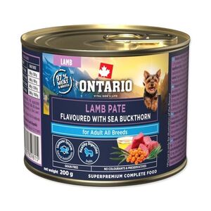 Ontario Adult jehněčí pate s příchutí rakytníku konzerva 200 g obraz