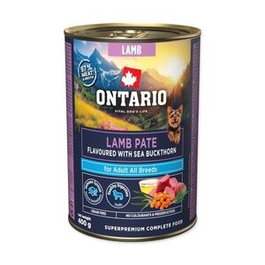 Ontario Adult jehněčí pate s příchutí rakytníku konzerva 400 g obraz