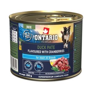 Ontario Adult kachní pate s příchutí brusinek konzerva 200 g obraz