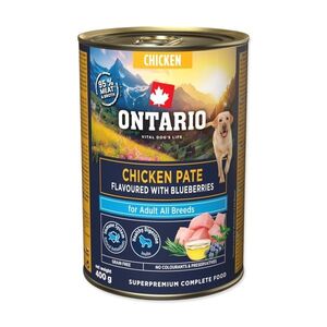 Ontario Adult kuřecí pate s příchutí borůvek konzerva 400 g obraz