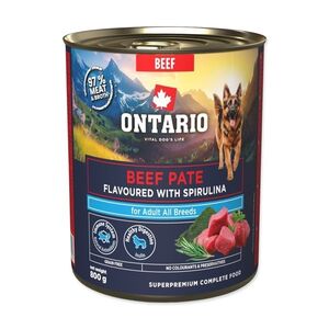 Ontario Adult hovězí pate s příchutí spiruliny konzerva 800 g obraz