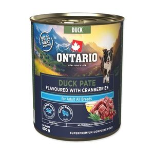 Ontario Adult kachní pate s příchutí brusinek konzerva 800 g obraz
