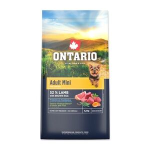 Ontario Adult Mini Lamb & Brown Rice krmivo 6, 5 kg obraz