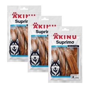 Akinu SUPRIMO SELECTION Losos kousky s kůží pamlsek pro psy mramorovaný 75 g MTP 3 ks obraz