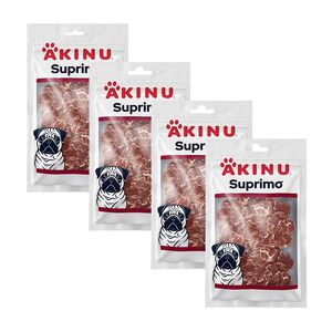 Akinu SUPRIMO Kachní s treskou mini steak pamlsek pro psy 75 g MTP 4 ks obraz