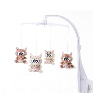 4 BABY Plyšový kolotoč nad postýlku Fox - béžovo/hnědý obraz