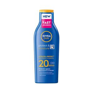Nivea SUN Protect & Moisture OF20 hydratační mléko na opalování 200 ml obraz