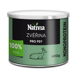 Nativia konzerva zvěřinová 400 g obraz
