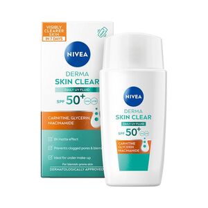 Nivea Derma Skin Clear SPF50+ denní fluid 40 ml obraz