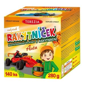 Rakytníček Multivitaminové želatinky s rakytníkem AUTA 140 ks obraz