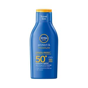 Nivea SUN Protect & Moisture OF50+ cestovní mléko na opalování 100 ml obraz