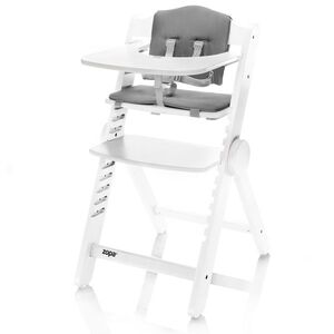 Zopa Dřevěná jídelní židlička Clipp & Clapp, White 2 obraz