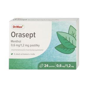 Dr. Max Orasept Menthol 0, 6 mg/1, 2 mg 24 pastilek obraz
