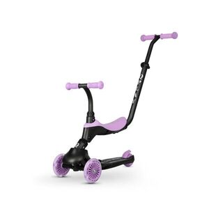 QPlay Koloběžka / odrážedlo Sema Evo s LED světly Violet, věk 1 - 6 let, do 50 kg obraz