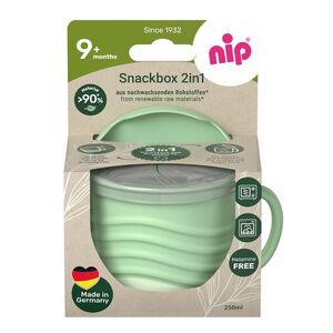 nip NATURE line snackbox 2v1, 1ks, 9m+, green obraz