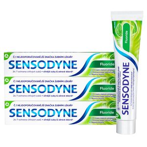 Sensodyne Fluoride zubní pasta 3x75 ml obraz