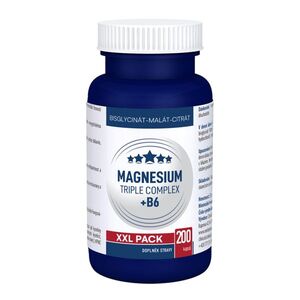 Clinical Magnesium Triple Complex + B6 XXL pack 200 kapslí obraz