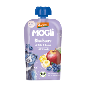 MOGLi BIO Borůvková kapsička jablko a banán 100 g obraz