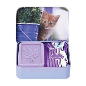Esprit Provence Mýdlo a levandulový pytlík kotě Levandule set 2 ks obraz
