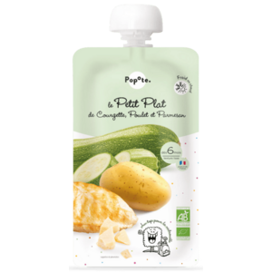 Popote BIO Dětské menu s cuketou, kuřetem a parmezánem 6m+ 180 g obraz