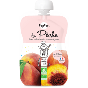 Popote BIO Kapsička Broskev pyré 4/6m+ 120 g obraz