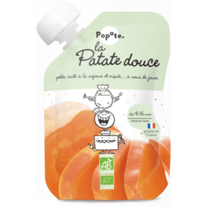 Popote BIO Kapsička Sladký brambor pyré 4/6m+ 120 g obraz