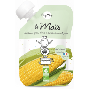 Popote BIO Kapsička Kukuřice pyré 4/6m+ 120 g obraz
