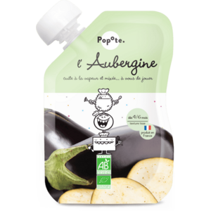 Popote BIO Kapsička Lilek pyré 4/6m+ 120 g obraz