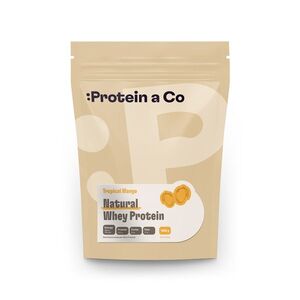 Protein a Co Protein Natural whey prémiový bez chemie 1 000 g Tropical mango obraz
