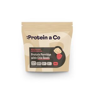 Protein&Co Proteinová kaše s chia 480 g Jahoda, bílá čokoláda obraz