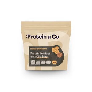 Protein&Co Proteinová kaše s chia 480 g Arašídy s karamelem obraz