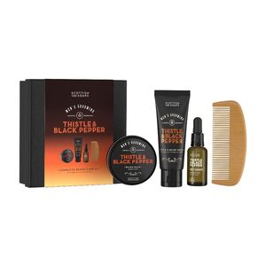 Scottish Fine Soaps Thistle & Black Pepper Sada péče o vousy 4 ks obraz