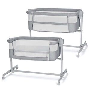 Kinderkraft Postýlka dětská polohovatelná Nestee Up2 Full Light Grey obraz