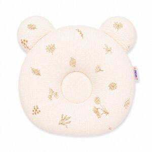 Baby Nellys Mušelínový tvarovaný polštářek Louka Nature, béžová obraz