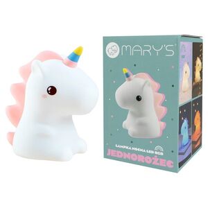 MARY’S LED silikonová noční lampička RGB - jednorožec obraz
