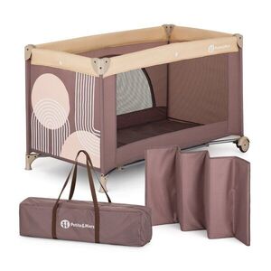 Petite&Mars Postýlka cestovní Nyja Elegant Dreamlines Mocha obraz