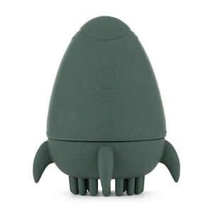 Petite&Mars Hračka silikonová do vody s kartáčkem Splashy Rocket Misty Green 6m+ obraz