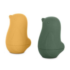 Petite&Mars Hračky silikonové do vody Love birds Ochre Green 6m+ obraz
