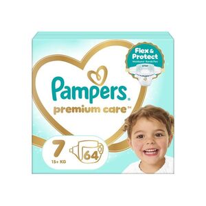 Pampers Premium Care vel. 7 15+ kg dětské pleny 64 ks obraz
