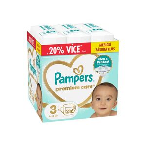 Pampers Premium Care vel. 3 6–10 kg dětské pleny 216 ks obraz