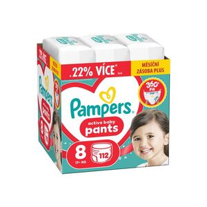 Pampers Active Baby vel. 8 17+ kg plenkové kalhotky 112 ks obraz