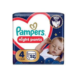 Pampers Night Pants vel. 4 9–15 kg dětské plenkové kalhotky 52 ks obraz