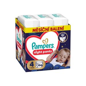 Pampers Night Pants vel. 4 9–15 kg dětské plenkové kalhotky 104 ks obraz