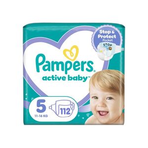 Pampers Active Baby vel. 5 11–16 kg dětské pleny 112 ks obraz