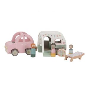 Little Dutch Auto s karavanem dřevěné obraz